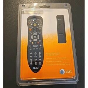 AT&T U-Verse TV Point Anywhere RF Remote Control Kit - Black (50041) USED